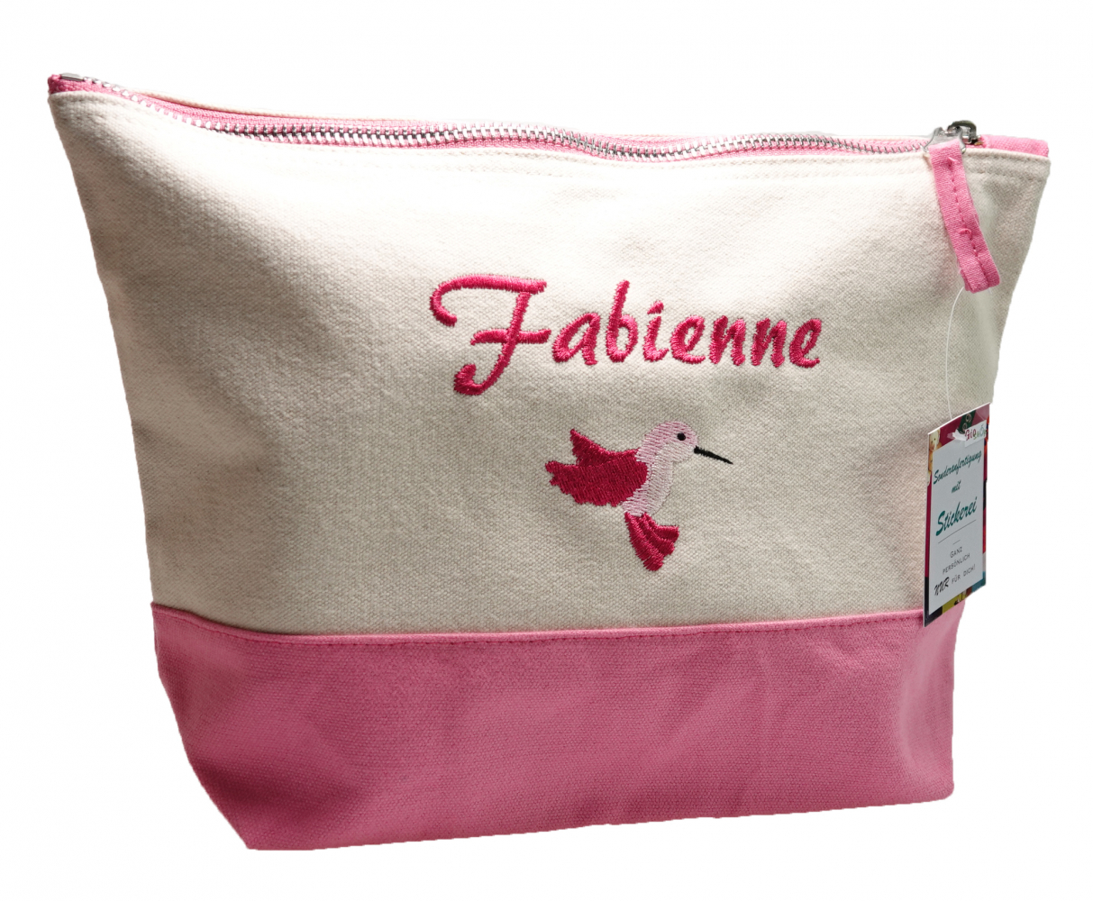 Canvas Tasche mit Namen/Sternzeichen oder Motiv bestickt